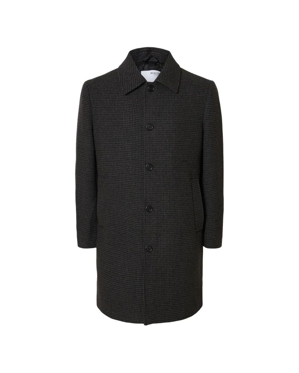 Abrigo Archive Con Botones SELECTED de hombre de color Black