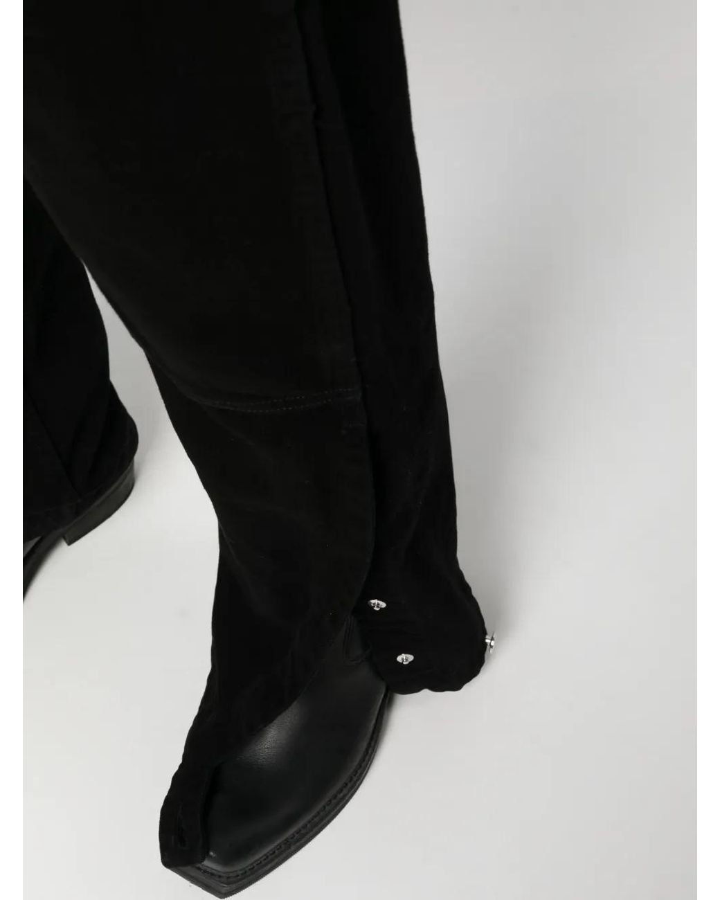 Amiri Black Distressed Straight-Leg Jeans for men
