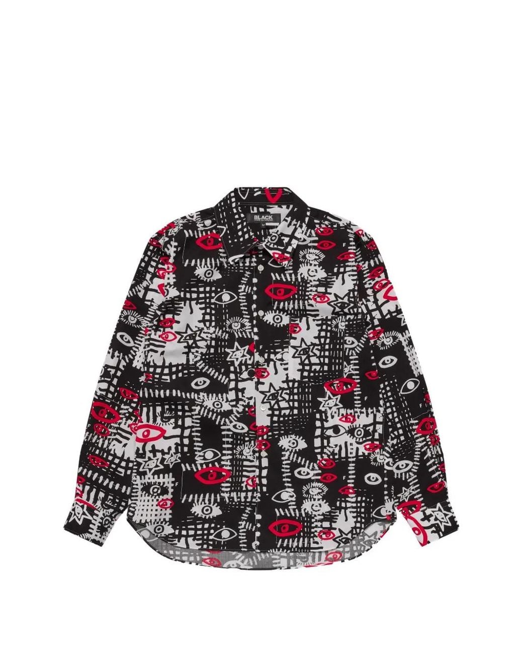 COMME DES GARÇON BLACK Black Graphic-Print Shirt