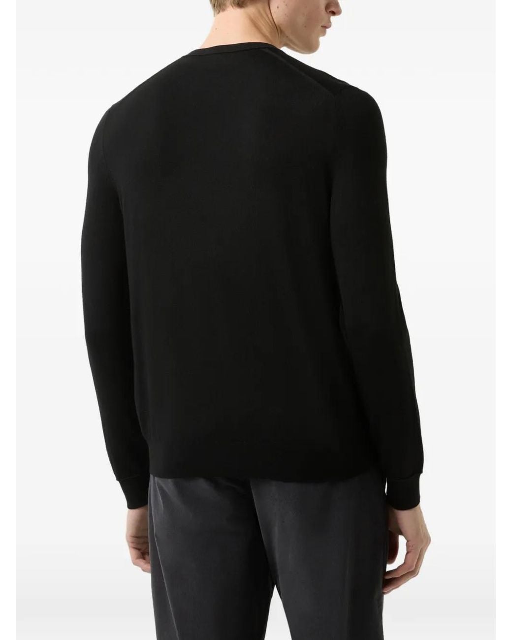 Bogner Black Ole Crew-Neck Sweater for men