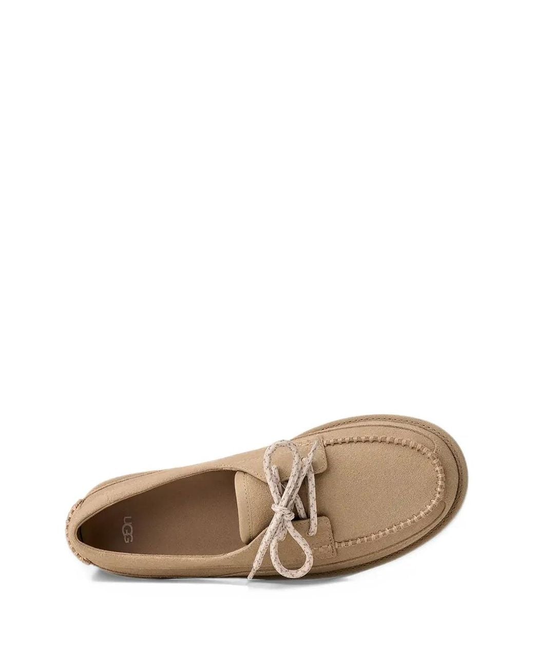 Ugg White Deckmel Boat Shoes for men