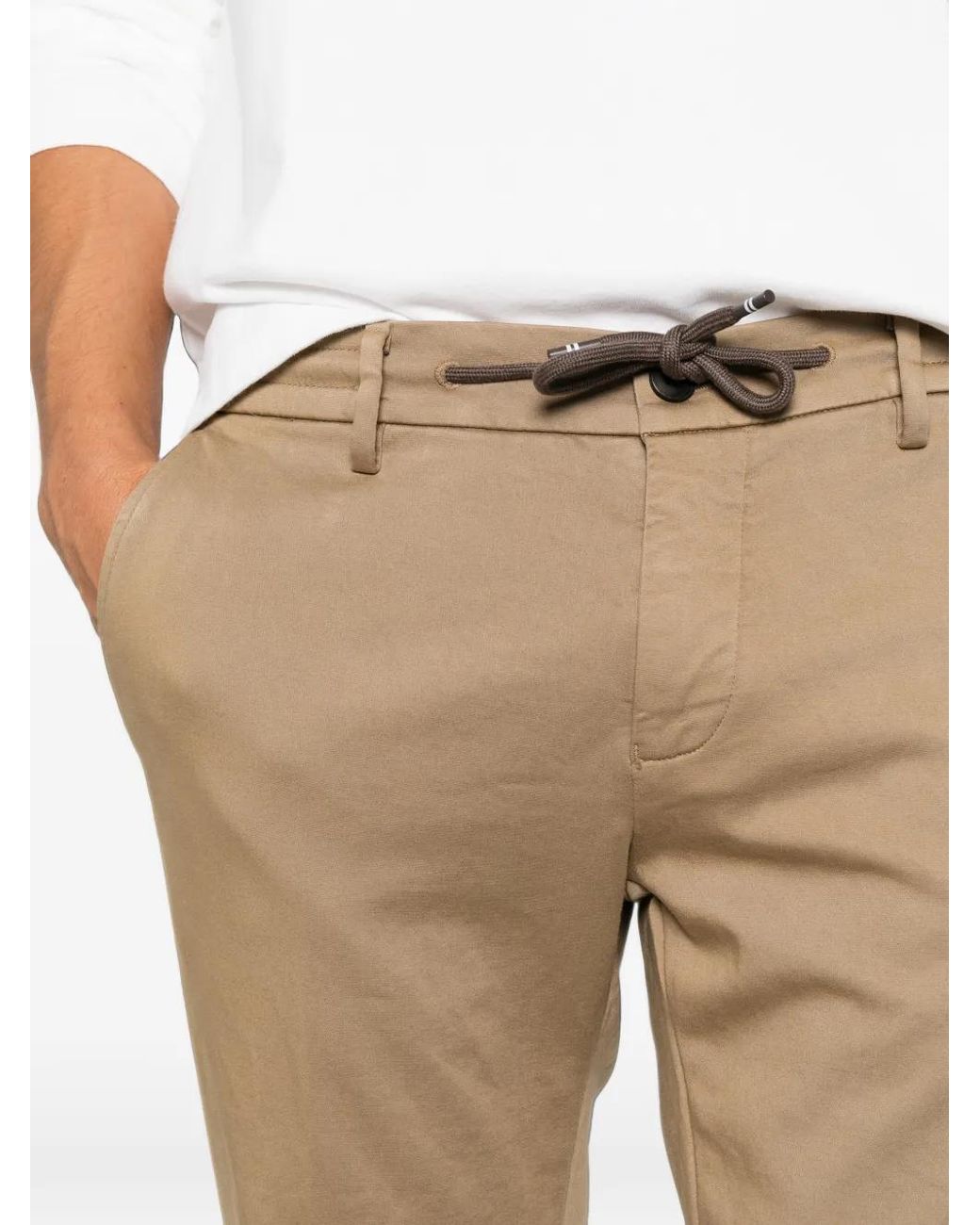 Mason's Natural Pantalon Milano À Taille Élastiquée for men
