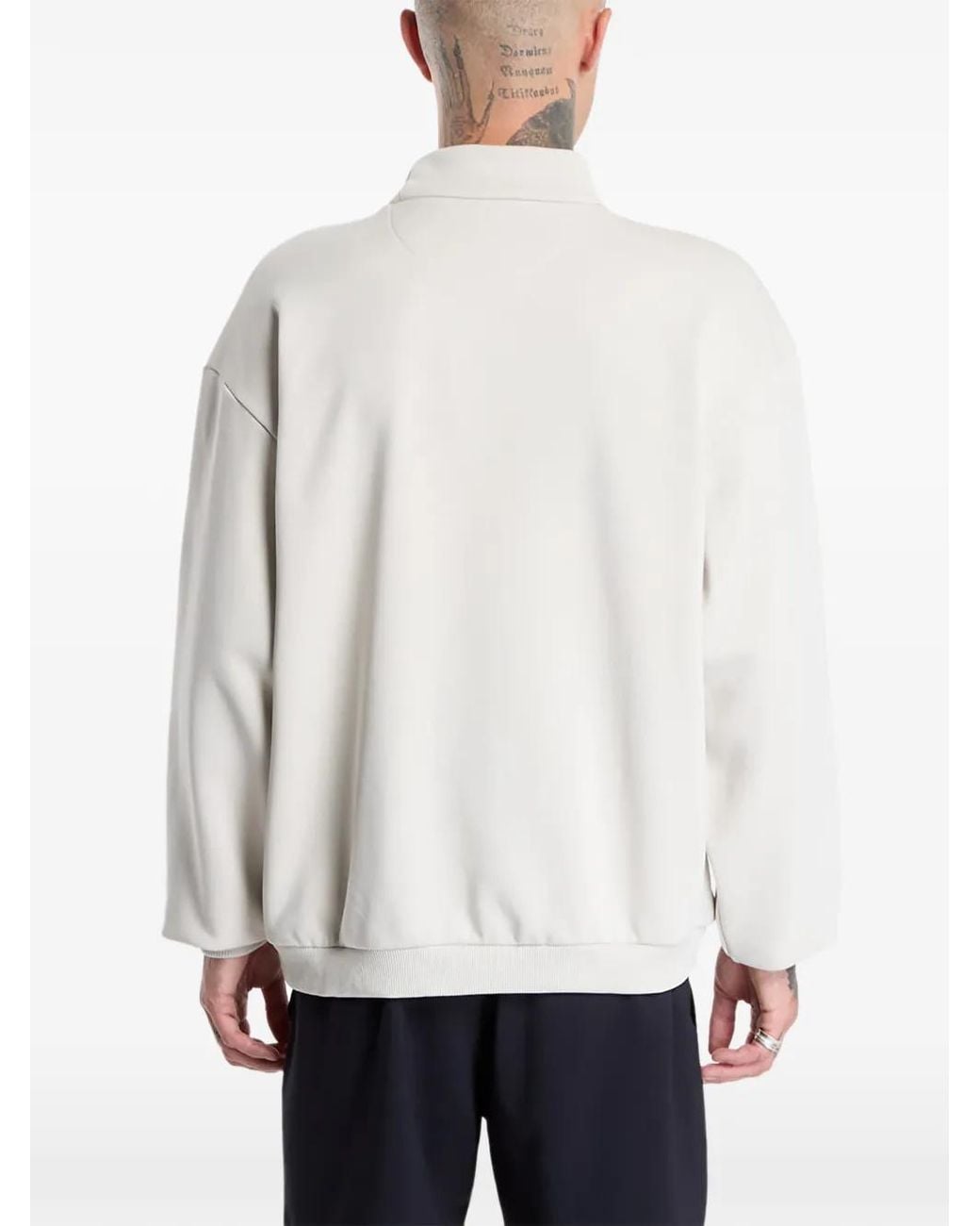 Under Armour White Ua Icon Heavyweight Terry Logo-Embroidered High-Neck Sweatshirt for men