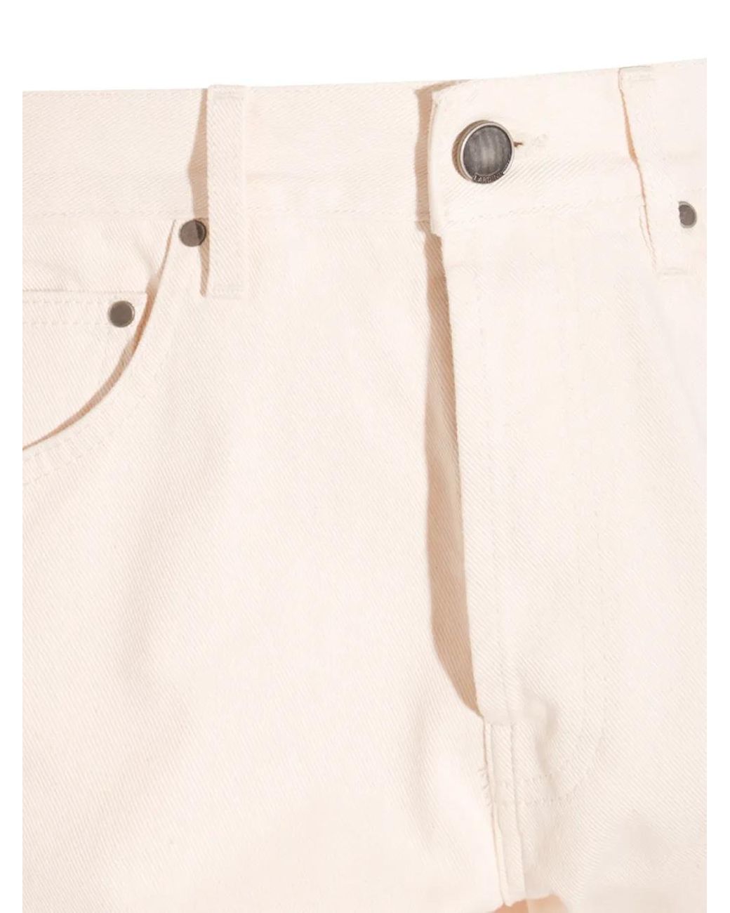 Lardini Natural Button-Fly Cotton Jeans for men