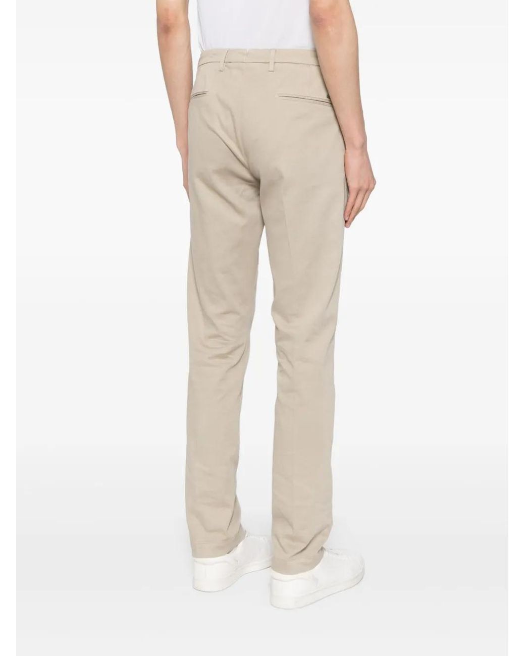 Corneliani Natural Straight-Leg Chino Trousers for men