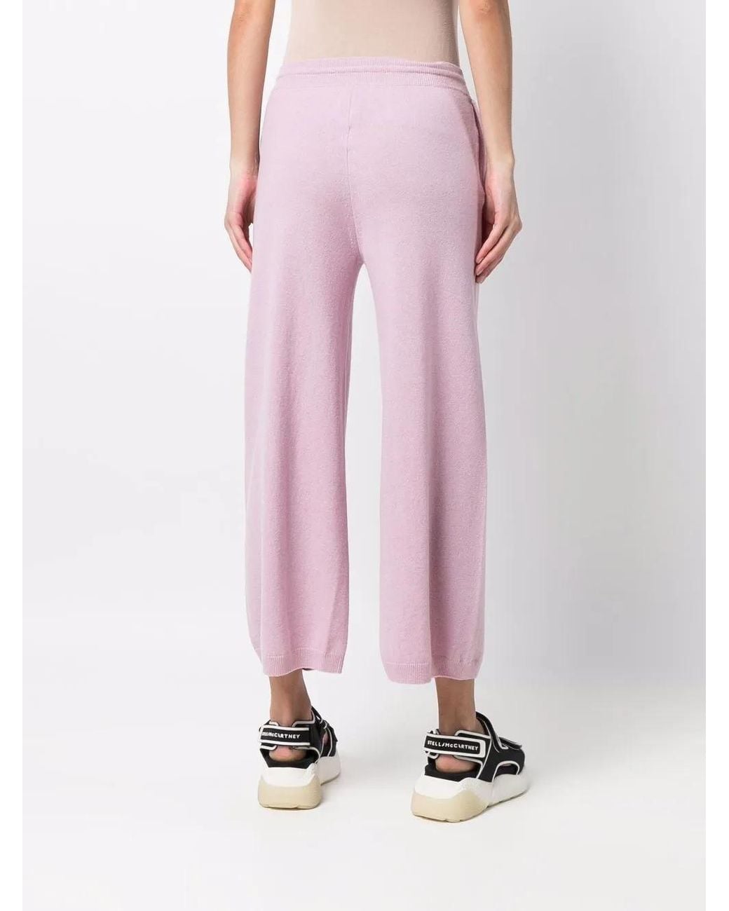 Stella McCartney Pink Inverted Pleat Comfort Trousers