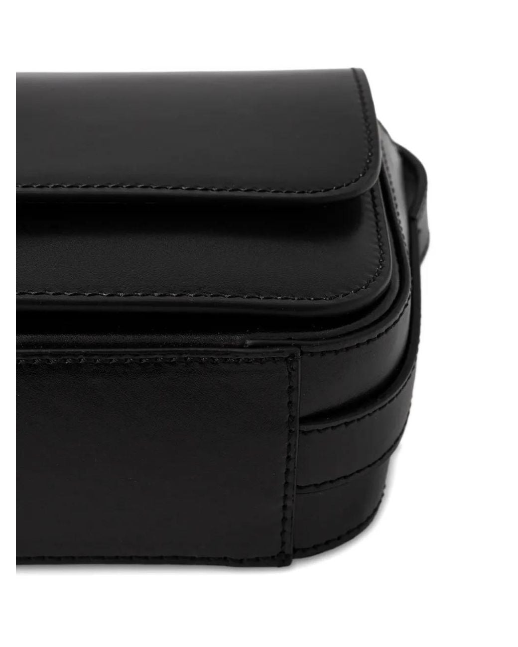 Marc O' Polo Black Rectangular Leather Cross Body Bag