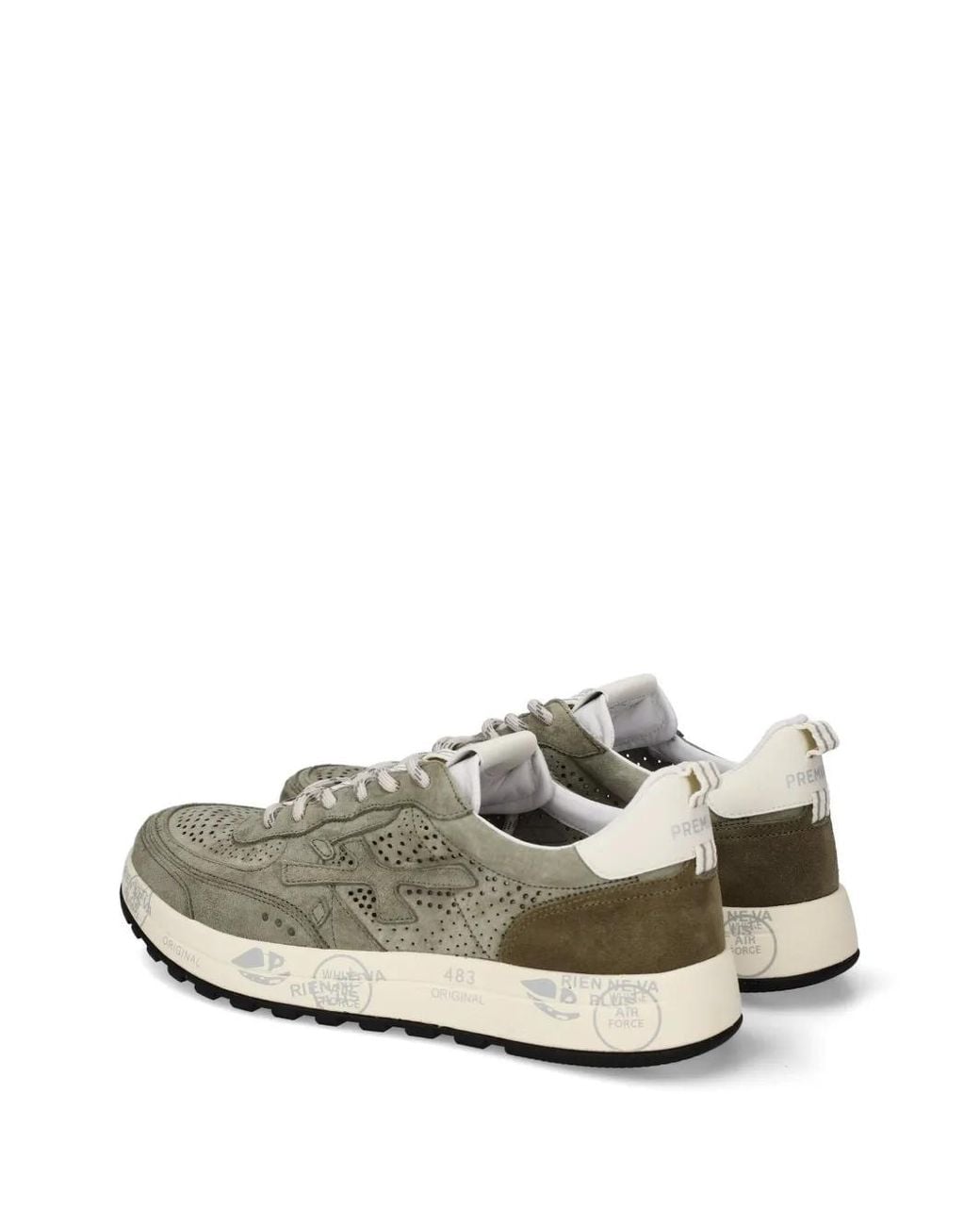 Premiata White Nous Sneakers for men
