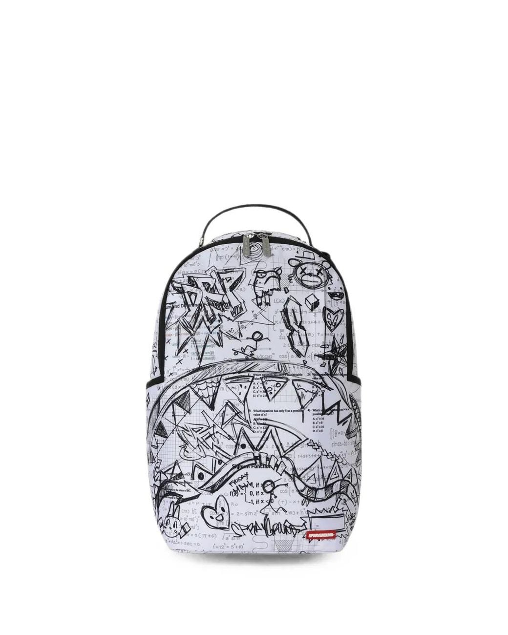 Sprayground White Sac À Dos Class Dismissed À Imprimé Graphique for men