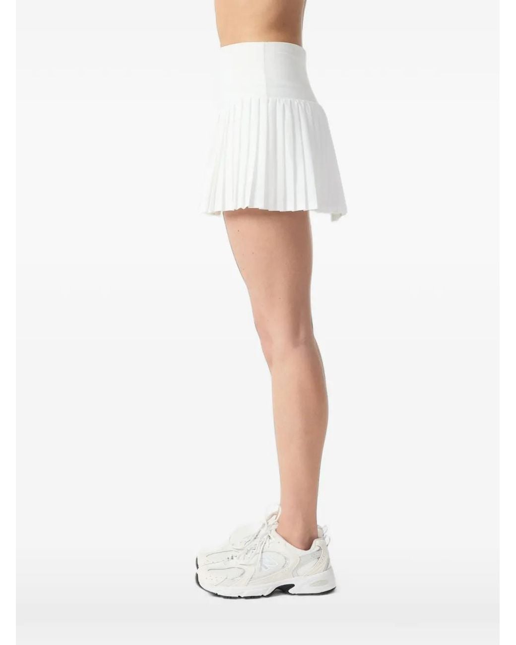 The Upside White Game Karina Pleated Tennis Mini Skirt