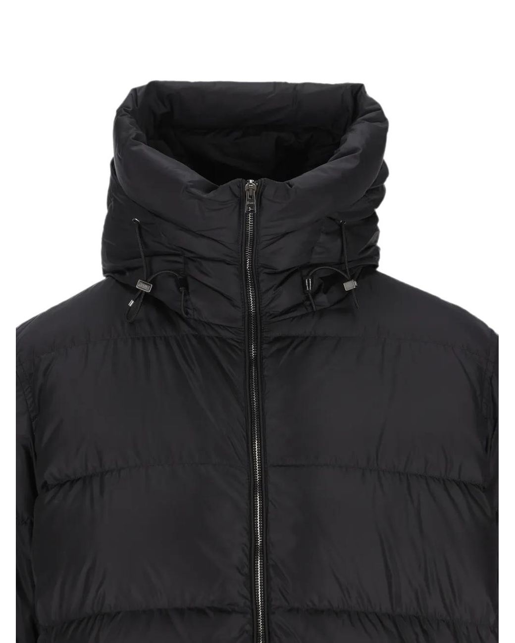 Herno Black Puffer Jacket for men