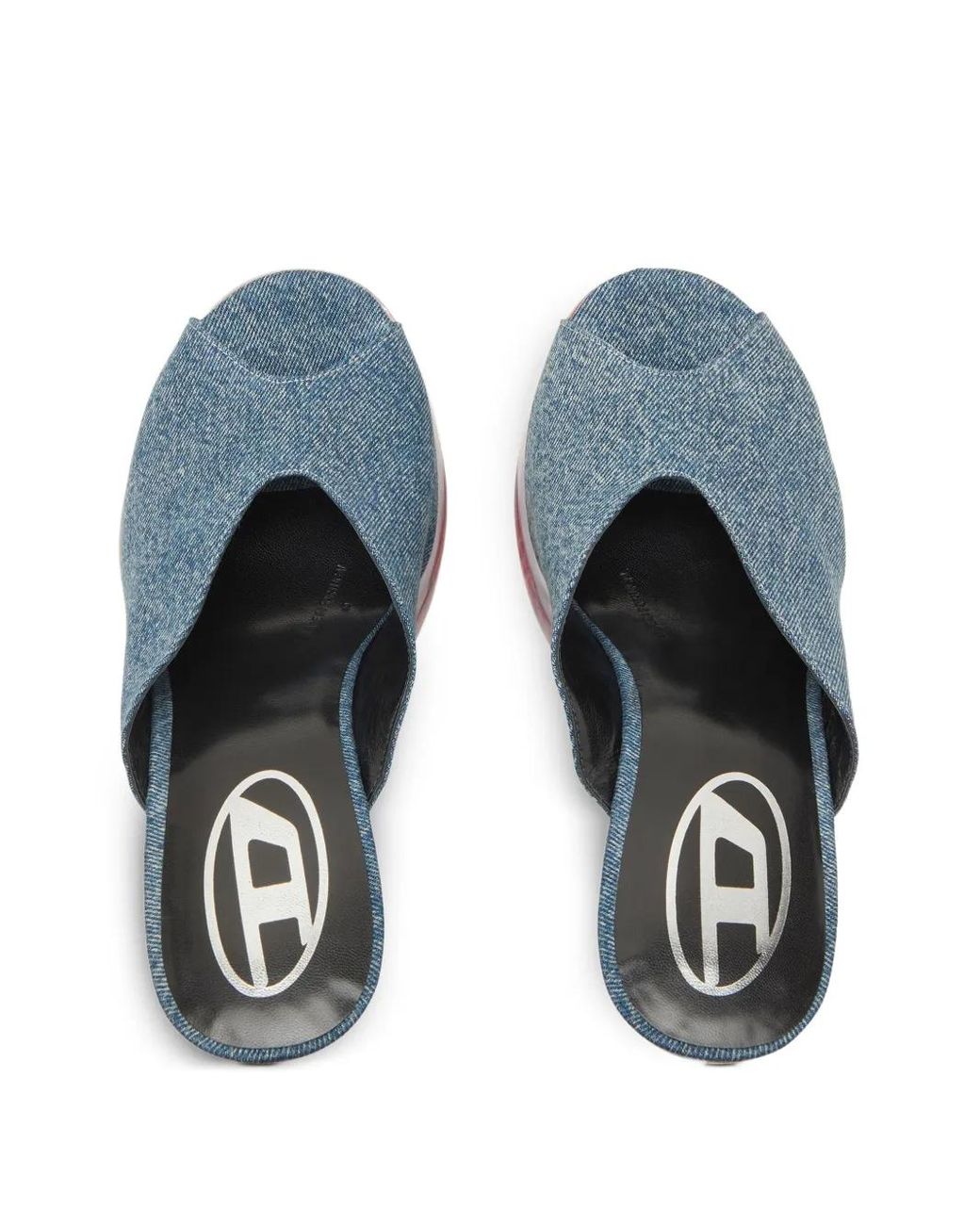DIESEL Blue D-Lake-Platform Mules