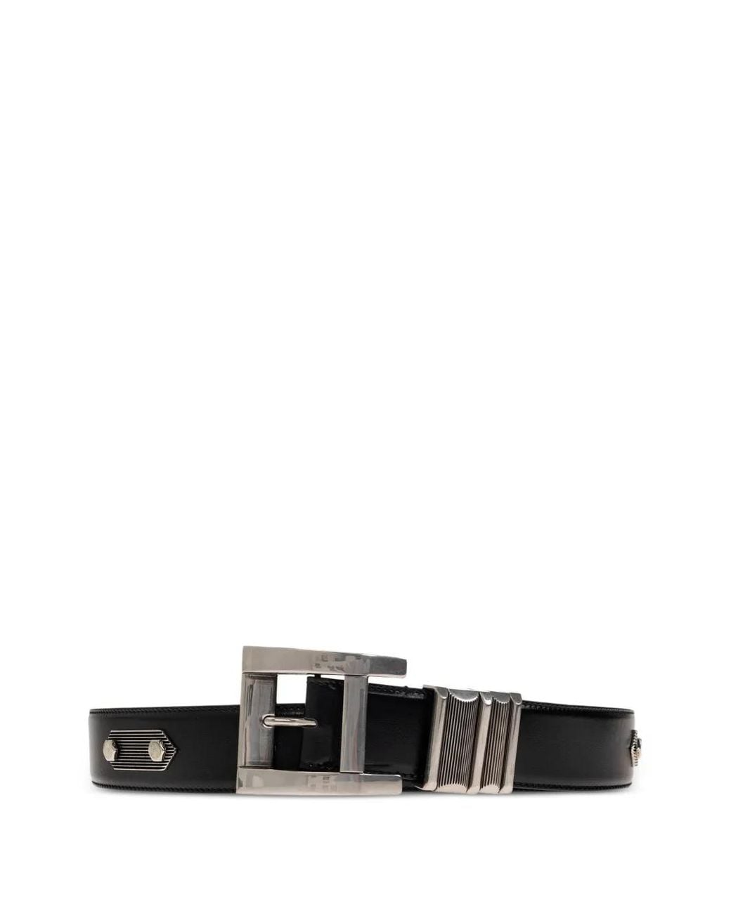 Versace White Leather Belt 4 Cm for men