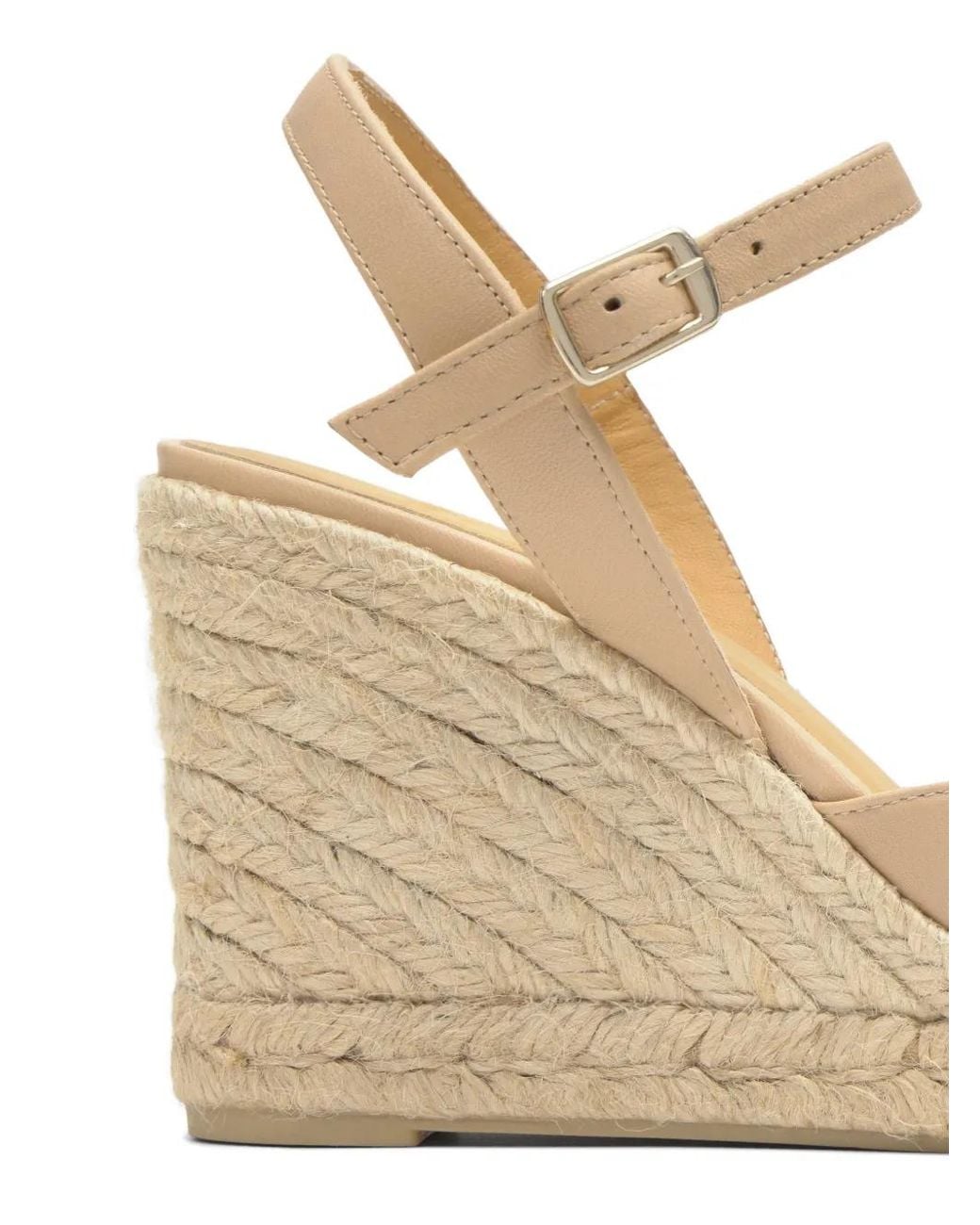 Castaner Natural Cyra Bow-Detail Wedge Espadrilles