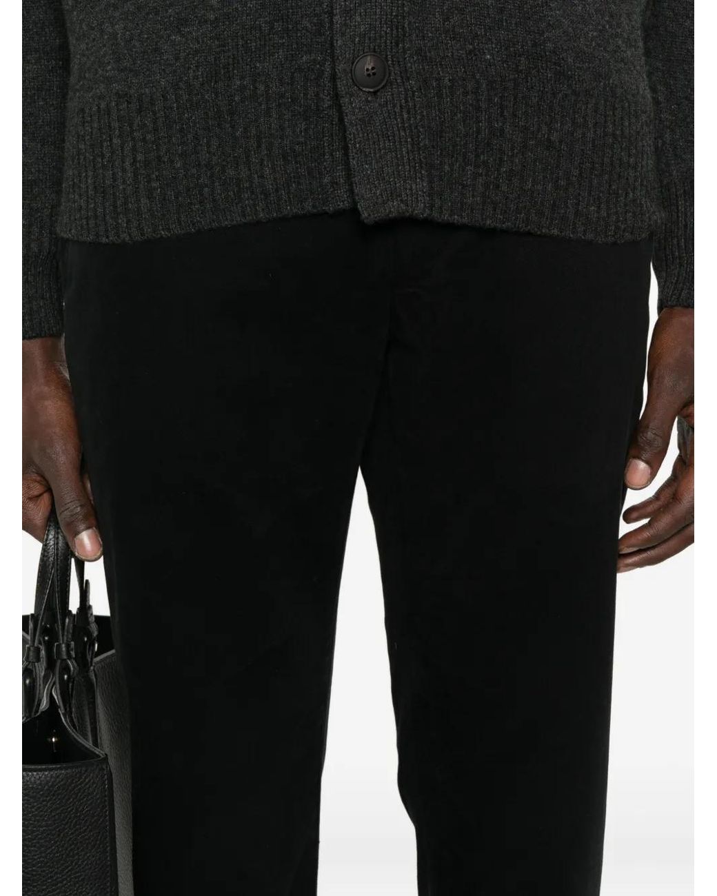Jacob Cohen Black Slim-Fit Trousers for men