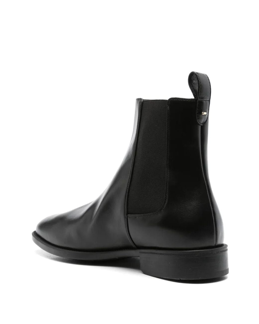 Giuseppe Zanotti Black Ryim Leather Chelsea Boots for men