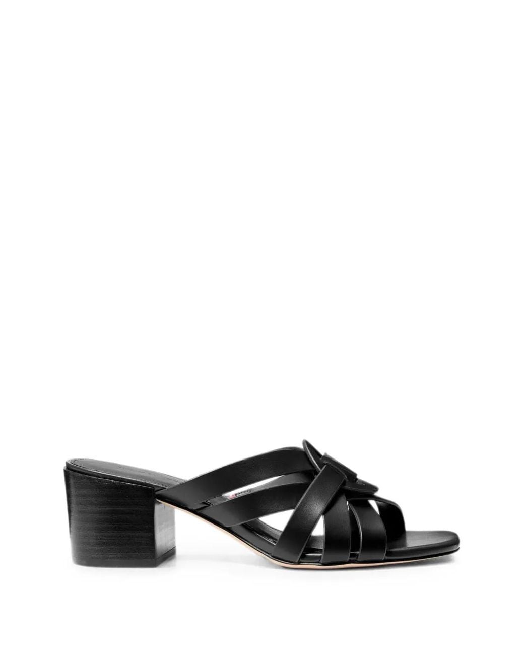 Michael Kors Black Erika Logo-Plaque Sandals