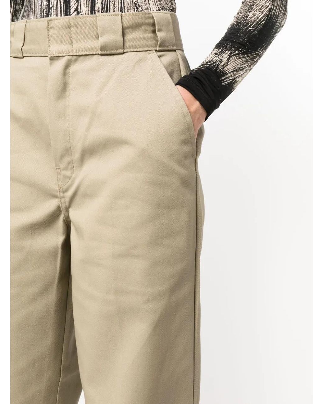 Dickies Natural Elizaville Straight-Leg Twill Trousers