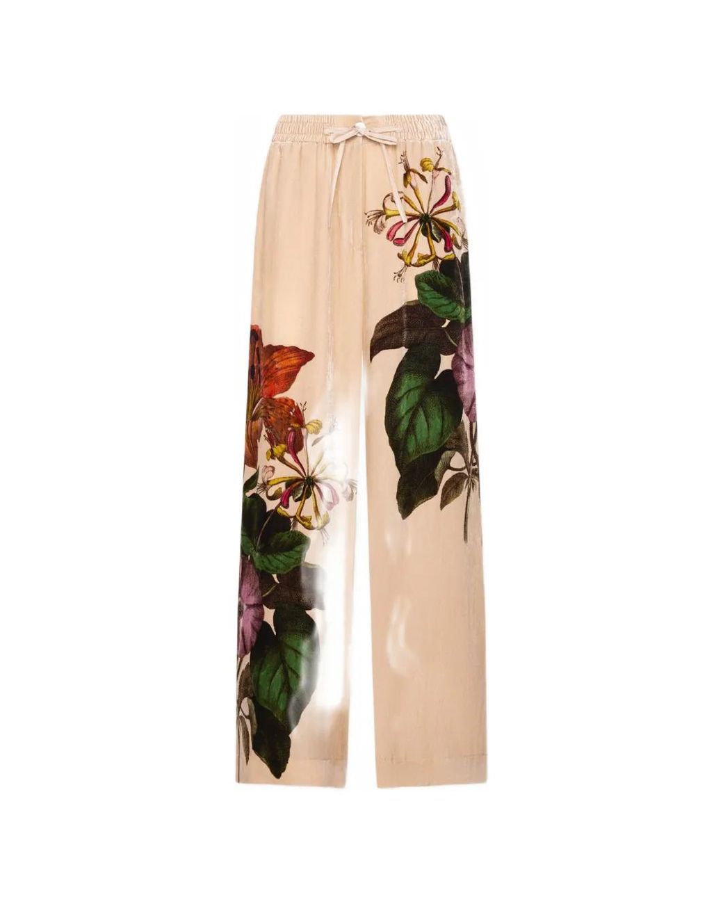 Pierre Louis Mascia White Kandox Floral-Print Trousers