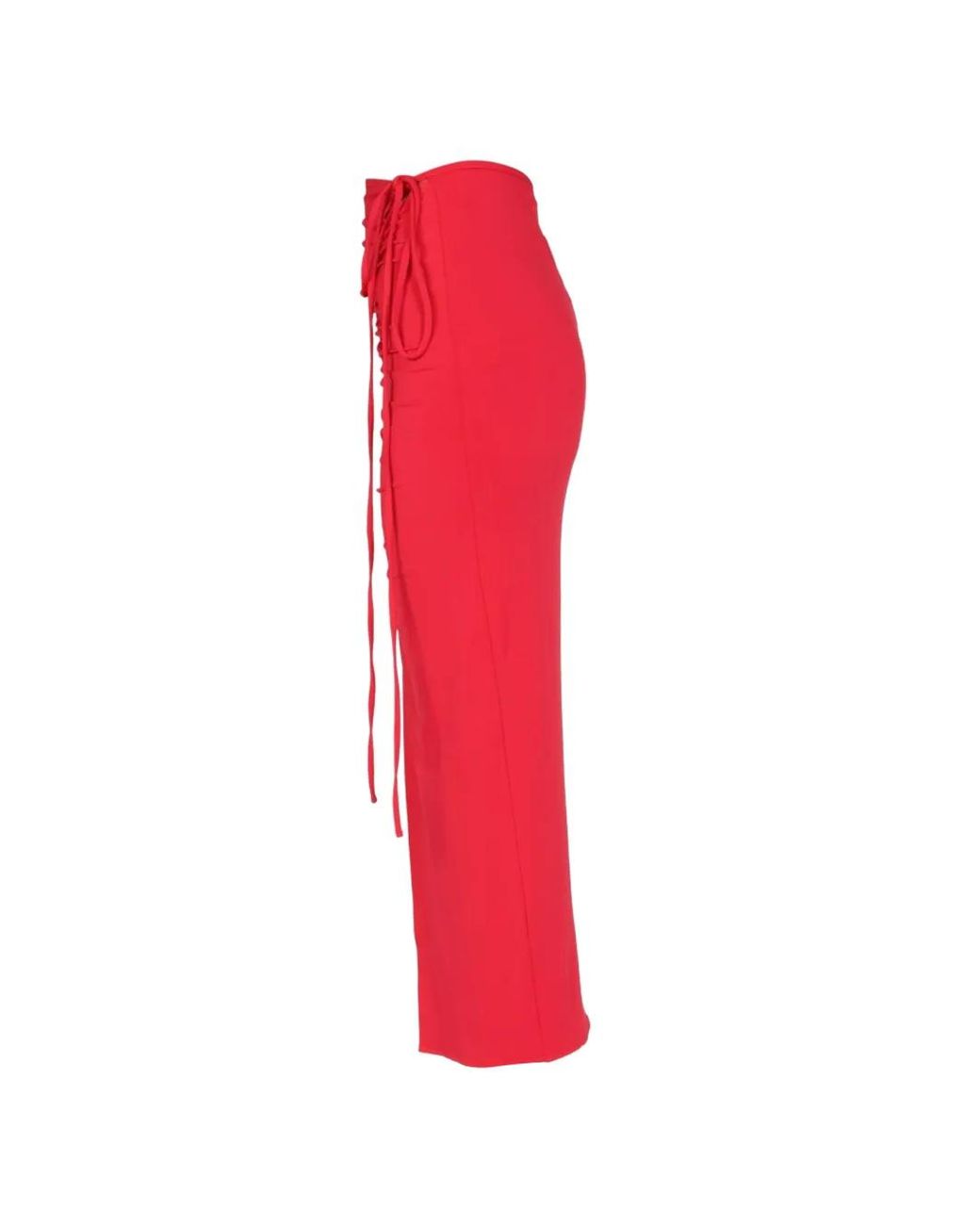 Self-Portrait Red Jersey Skirt