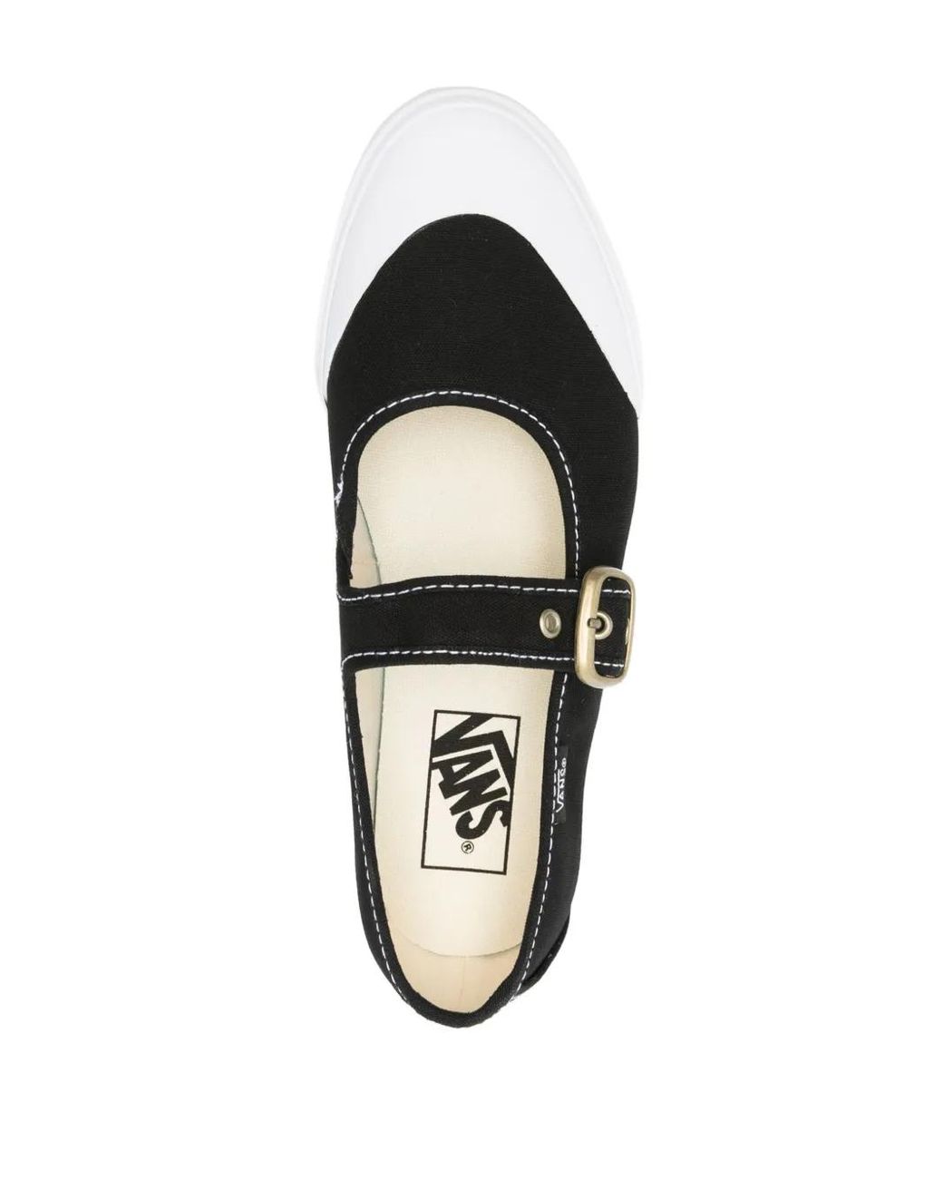 Vans White Buckle Mary Jane Sneakers