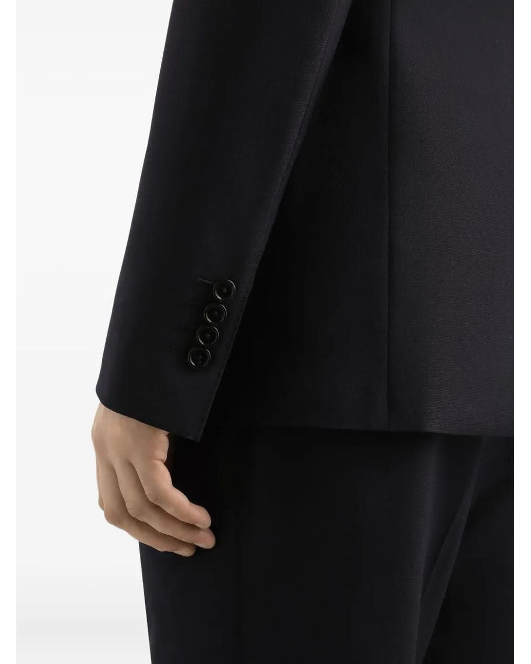 Dolce & Gabbana Black Two-Button Blazer for men