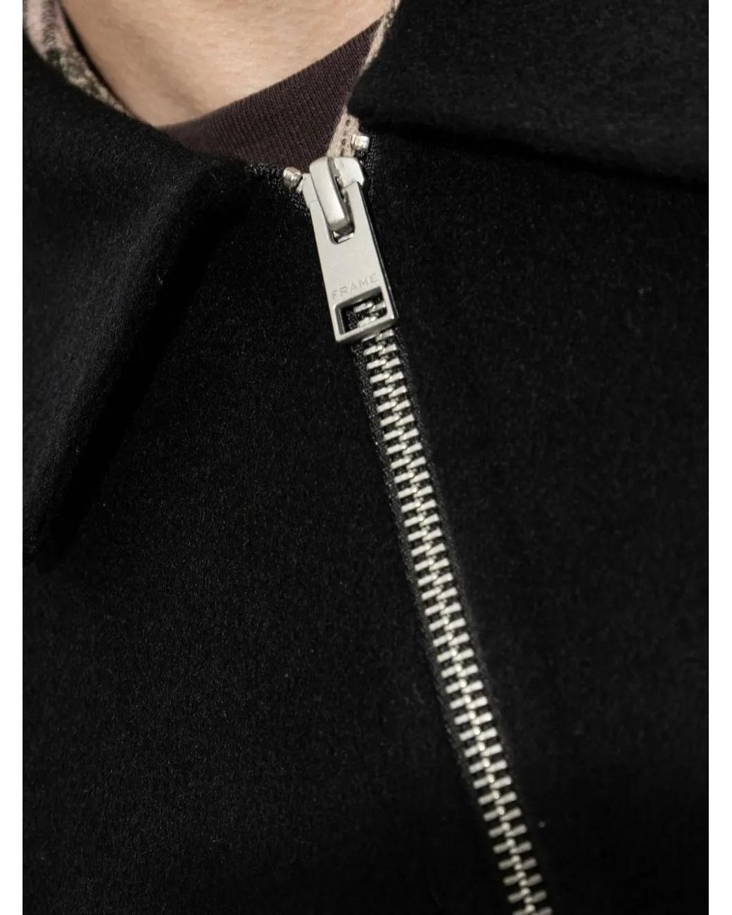FRAME Black Wool Jacket for men