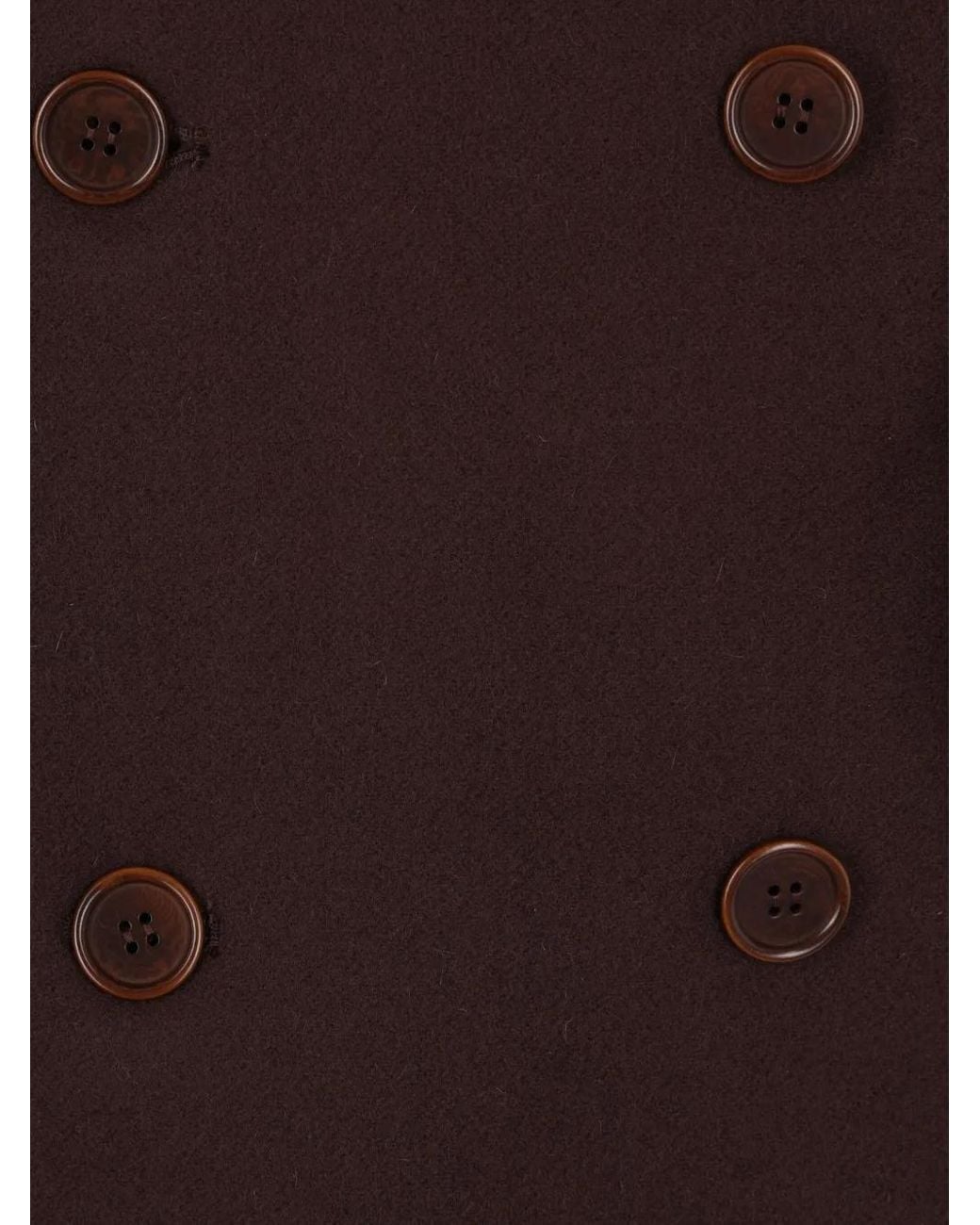 Meta Campania Collective Purple Double-Breasted Pocket Coat