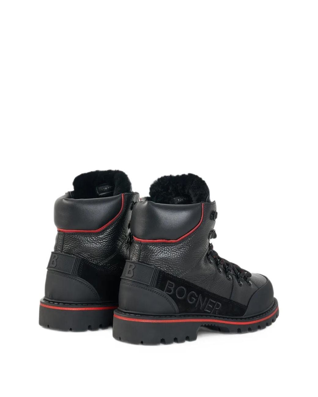 Bogner Black Helsinki Lace-Up Boots for men