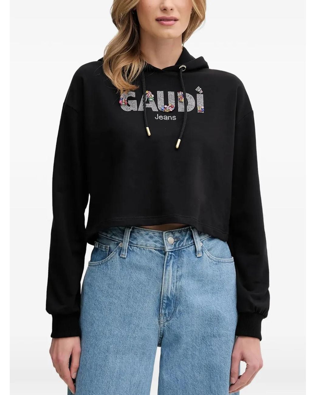 GAUDI Black Embellished Hoodie