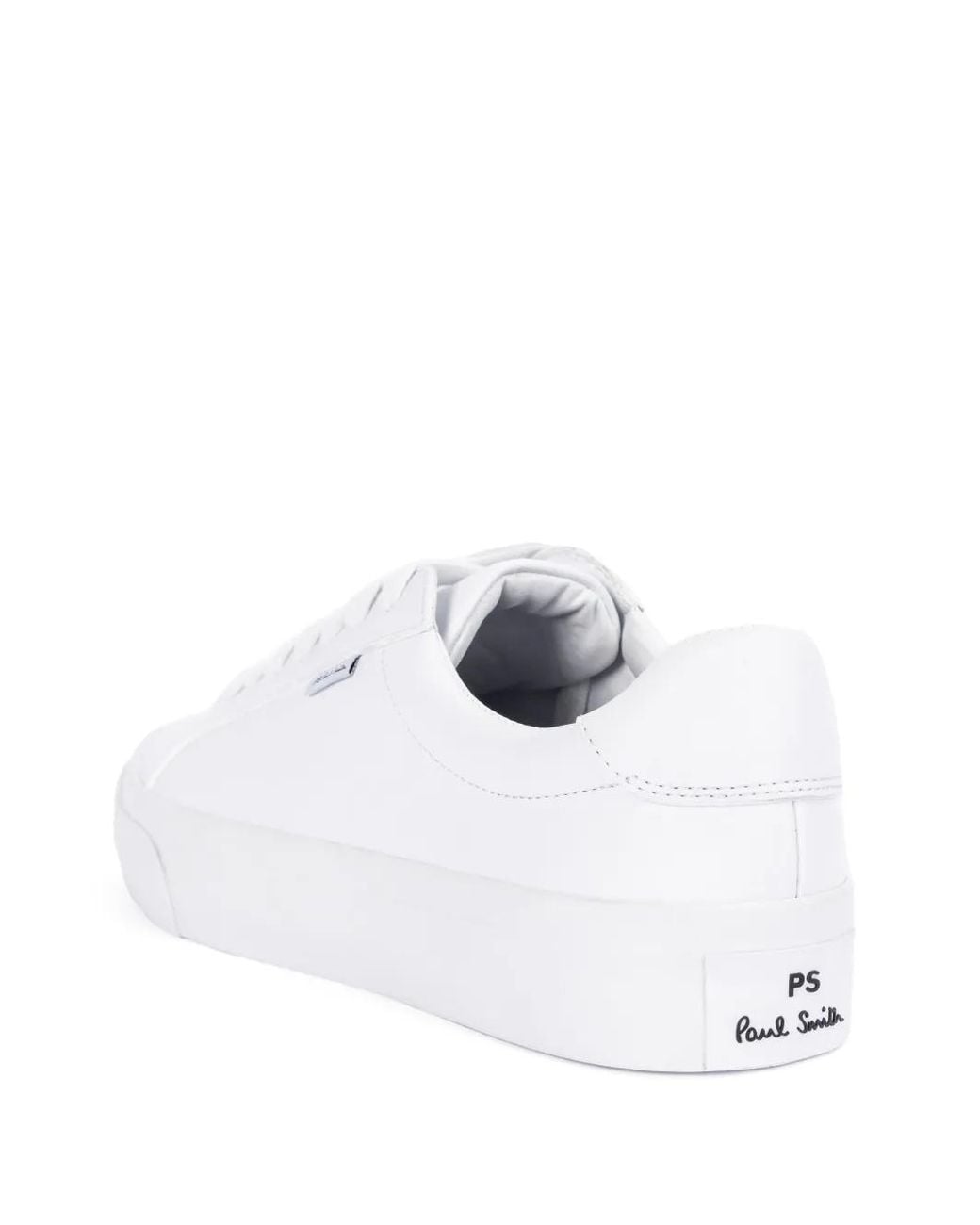Paul Smith White Logo-Patch Sneakers for men