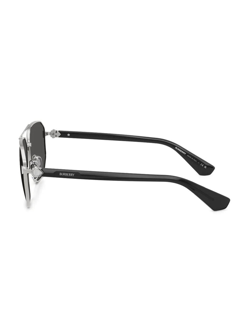 Burberry Gray Geometric-Frame Sunglasses for men