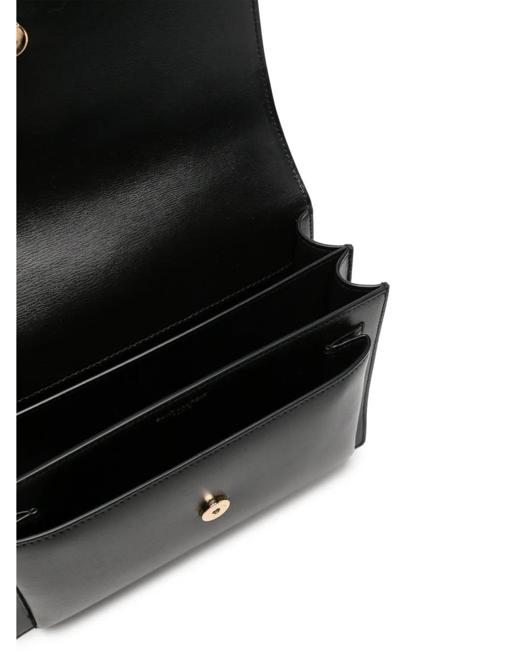 Saint Laurent White Medium Sunset Leather Shoulder Bag