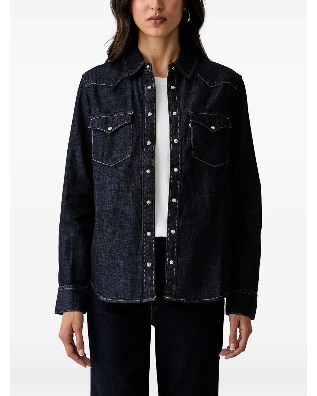 Levi's Denim Overhemd in het Blue