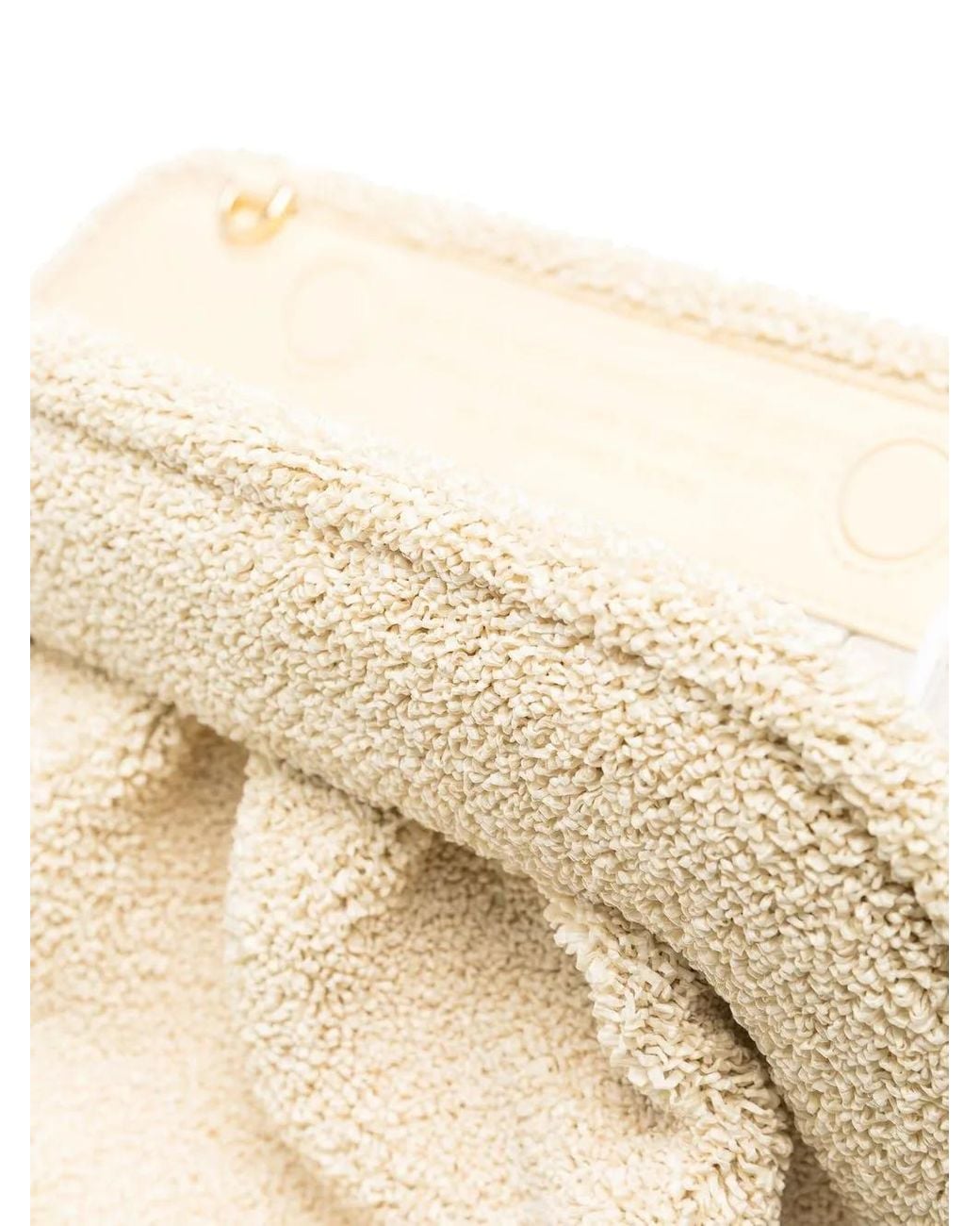 THEMOIRÈ Natural Re-Fur Clutch Bag