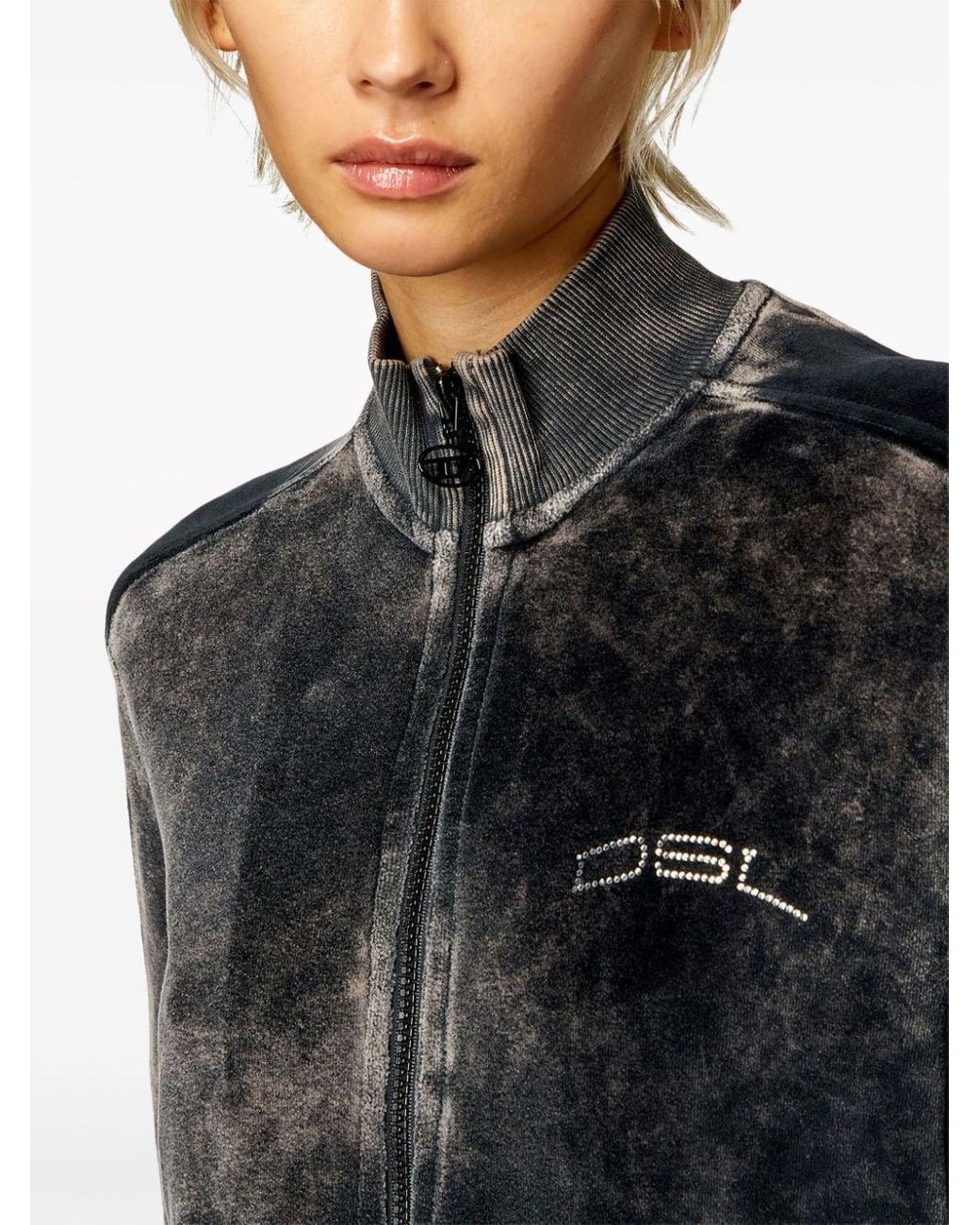 DIESEL F-kinigli クロップドジャケット ブラック | Lyst DIESEL F-kinigli クロップドジャケット ブラック | Lyst