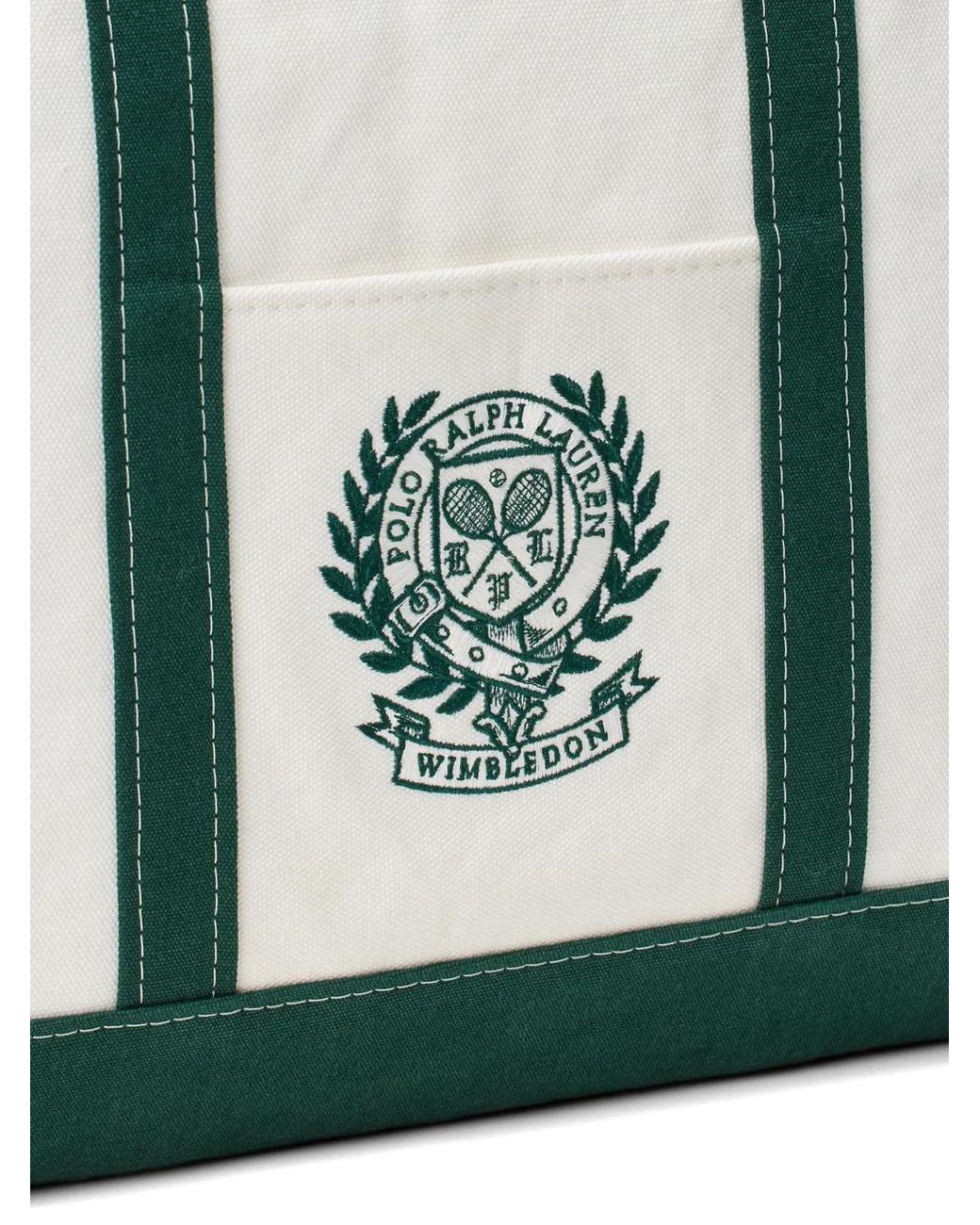 Polo Ralph Lauren Blue X Wimbledon Large Canvas Tote Bag for men