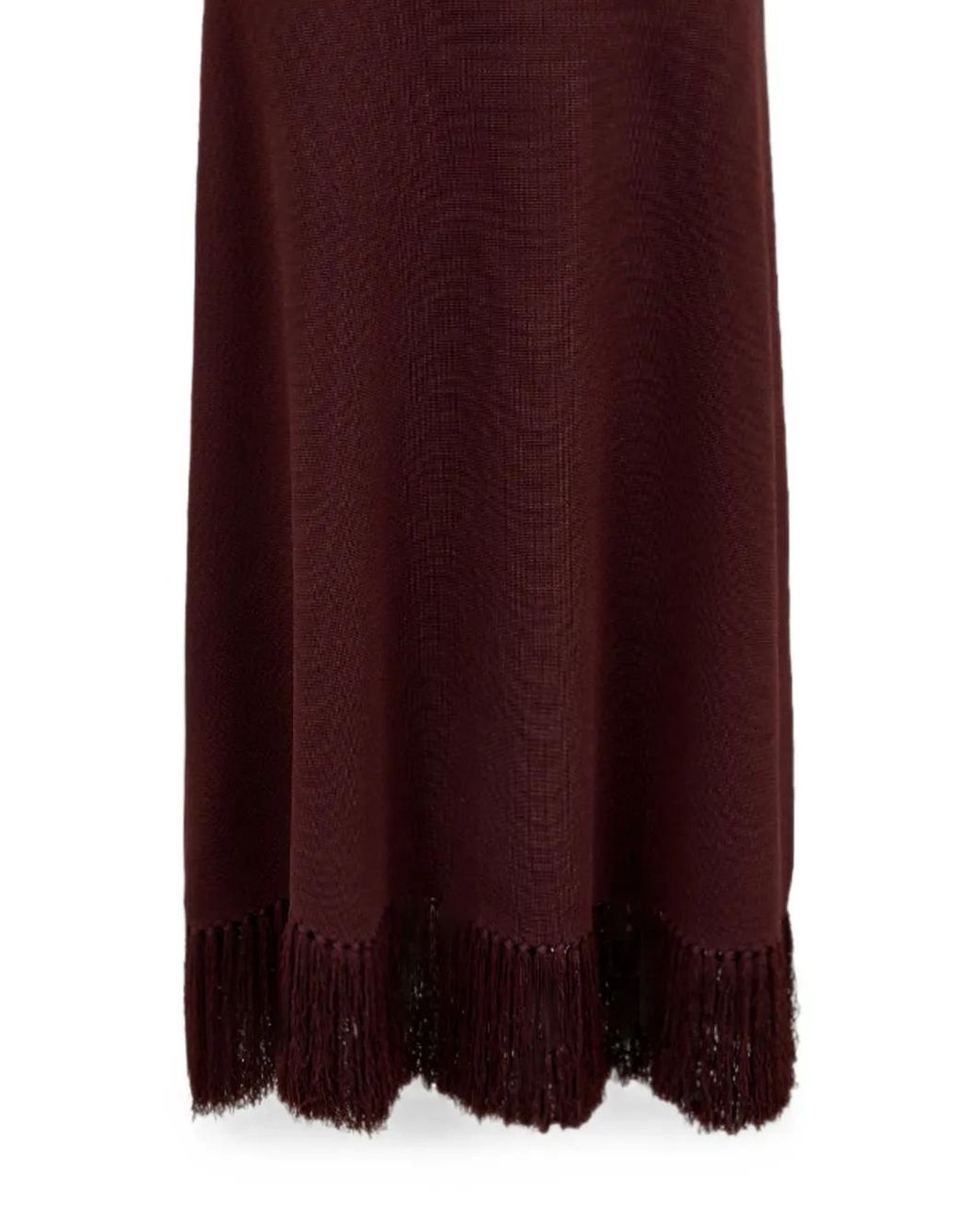 Clea Purple Amelia Fringe-Hem Maxi Skirt