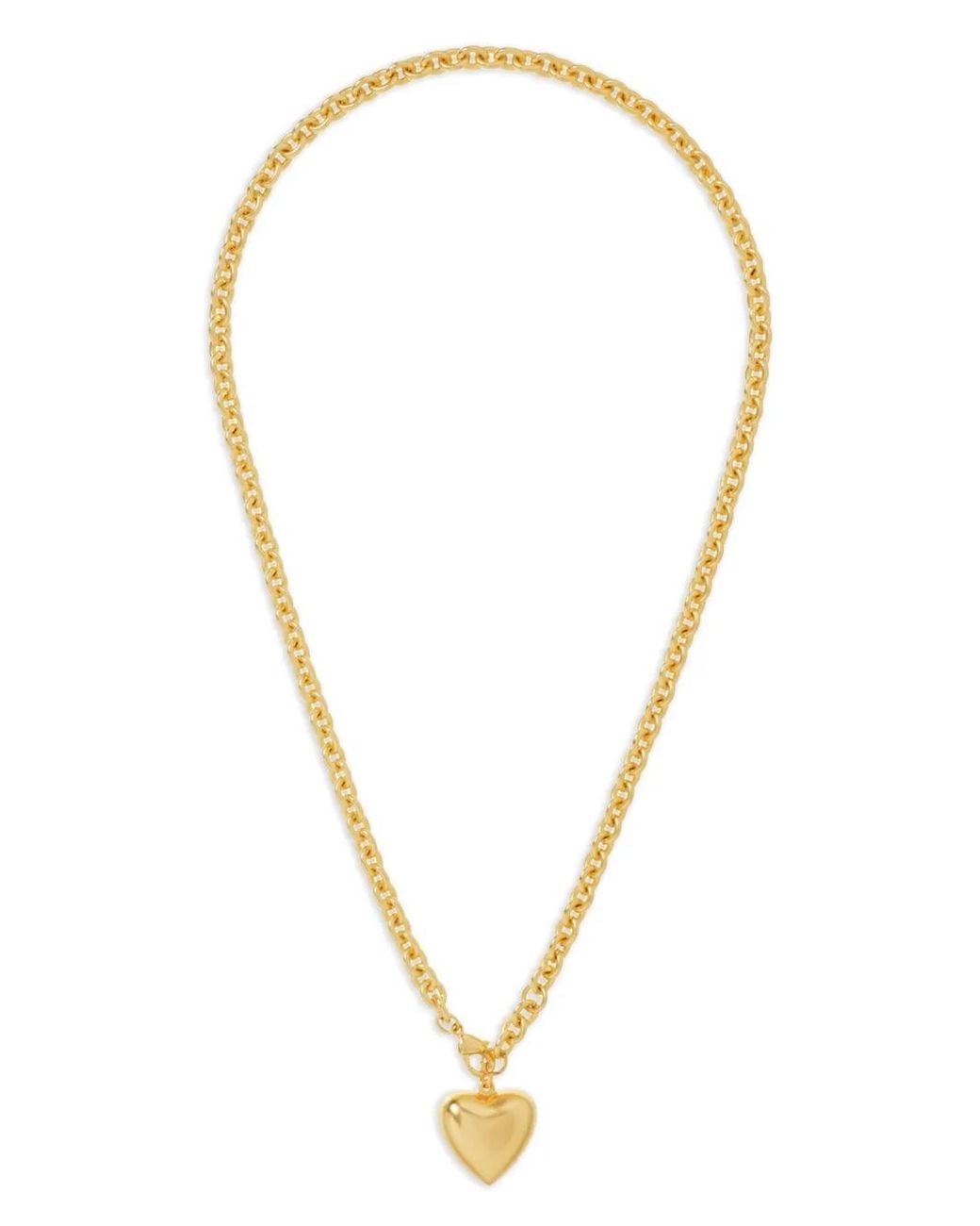Roxanne Assoulin Metallic Little Puffy Heart Necklace