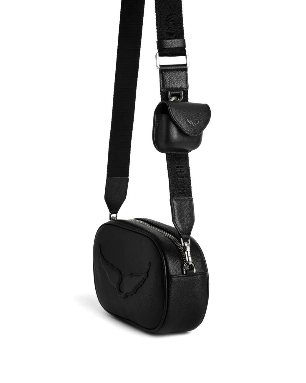Zadig & Voltaire Black Rock With You Cross Body Bag