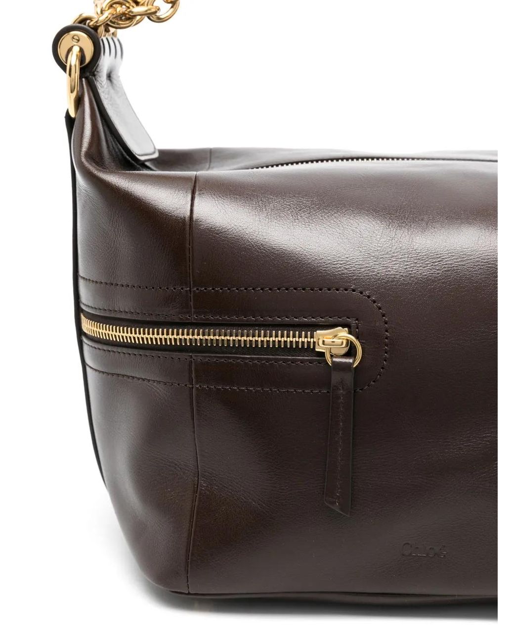 Chloé Brown Camera Chain Shoulder Bag