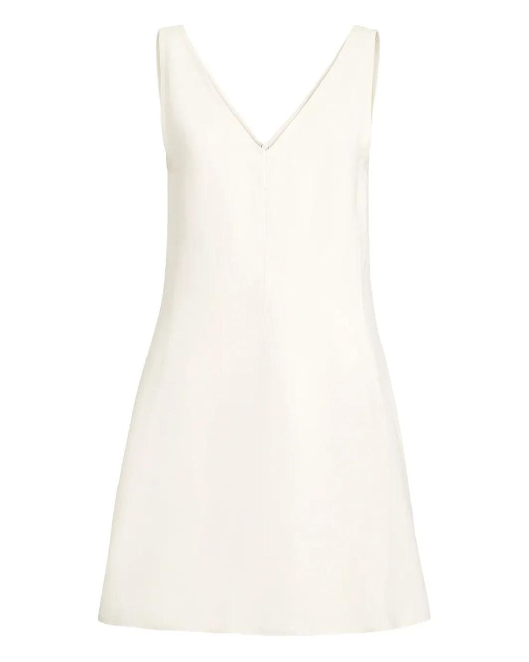 Brunello Cucinelli White Twill Mini Dress