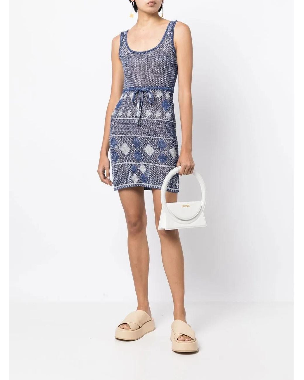 Solid & Striped Blue The Kimberly Knitted Dress