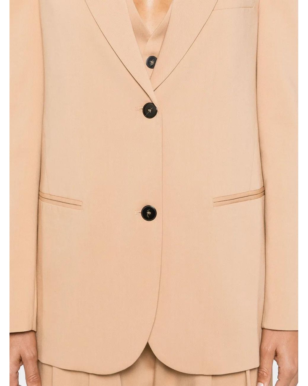 Forte_forte Natural Single-Breasted Blazer
