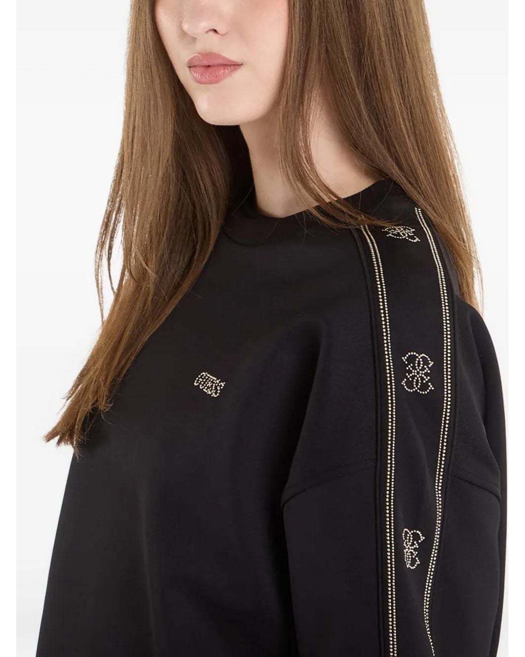 Guess Sweater Met Logo in het Black
