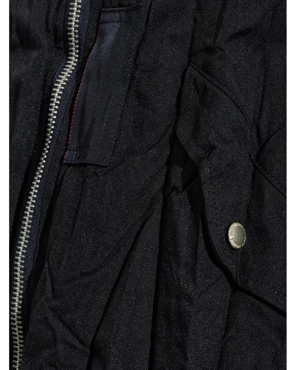 Comme des Garçons Blue Zip-Up Bomber Jacket for men