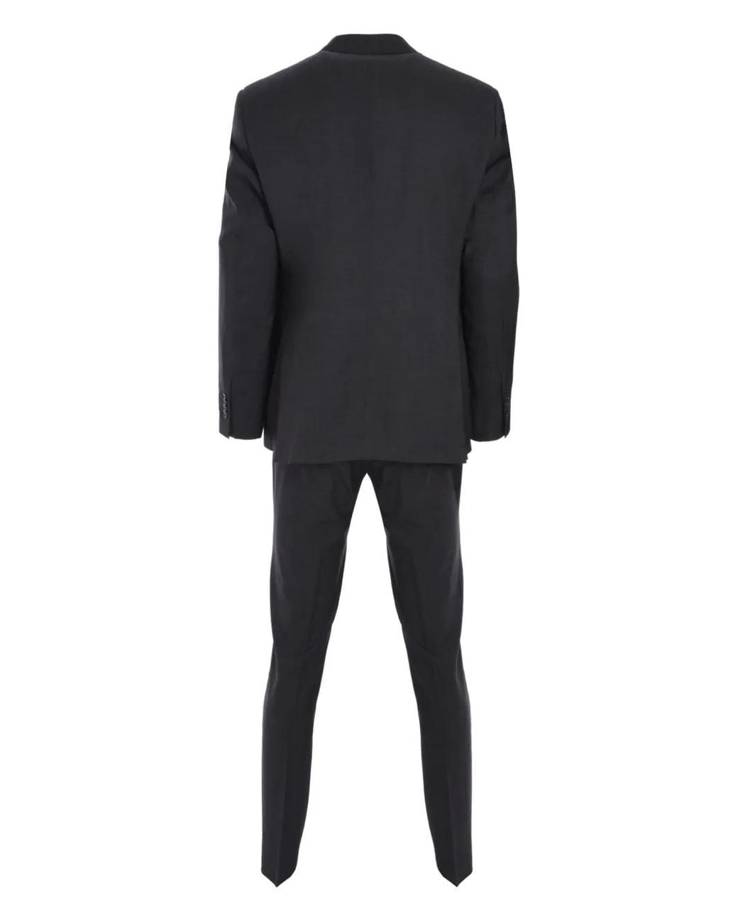 Tombolini Black Virgin-Wool Suit for men