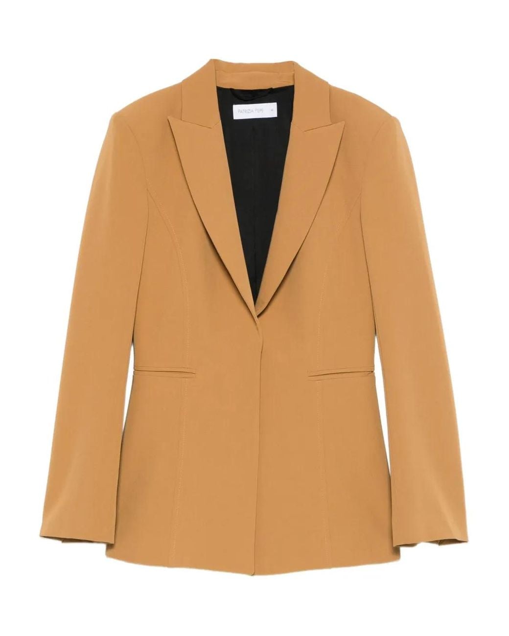 Patrizia Pepe Natural Peak-Lapel Blazer
