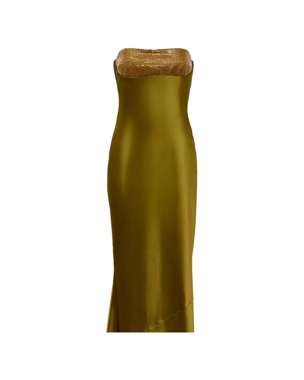 retroféte Green Graziella Embellished Maxi Dress