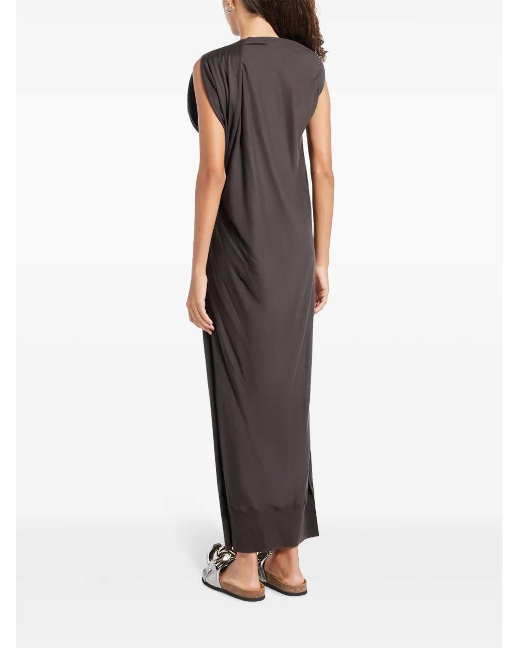Stella McCartney Gray Draped Dress